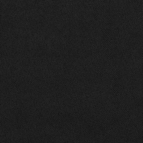 Cortina opaca aspeto de linho com ilhós 290x245 cm preto