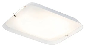 Candeeiro de teto moderno branco 24,5 cm LED - EDOR Moderno