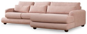 Sofá de Canto River – Rosa – 330x150 cm