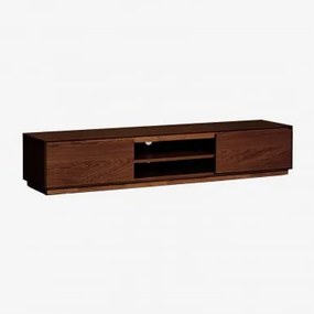Móvel Tv 180x40 Cm Em Mdf Burundi Castanho Nogal Oscuro - Sklum