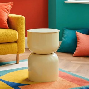 MESA DE APOIO OYI Ø 31X46 CM CREME