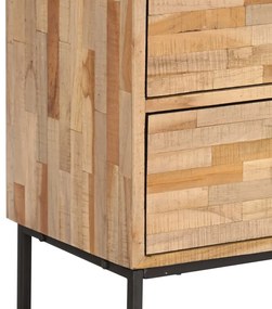 Móvel de TV em teca recuperada 90x30x55 cm