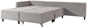 Sofá-Cama de Canto Matris – Cinzento – 285x90x192 cm