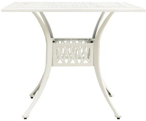 3 pcs conjunto bistrô alumínio fundido branco