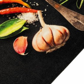 Tapete de cozinha lavável 60x180 cm veludo padrão especiarias