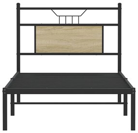 Estrutura cama s/ colchão derivados de madeira carvalho sonoma