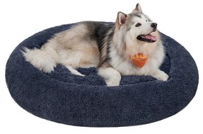 Cama para cães amovível 140 x 20 cm (Ø x H) cinzento escuro