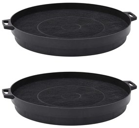 vidaXL Filtros de carvão vegetal para exaustores 2 pcs 210 mm