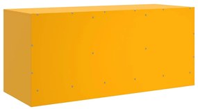 Móvel de TV 99x39x44 cm aço amarelo mostarda