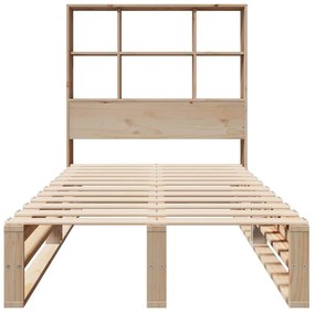 Cama com estante sem colchão 90x190 cm madeira maciça