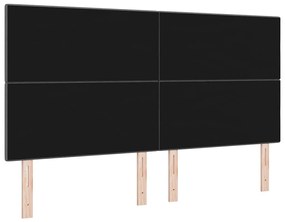 Cabeceira LED cinza escuro, 90 cm, em tecido.