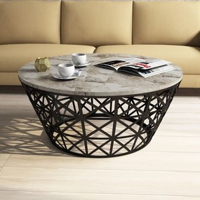 Mesa de Centro Stil – Branco – 90x38x90 cm