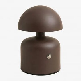 Lâmpada De Mesa Led Sem Fios Em Ferro Nantali Castanho Chocolate - Sklum