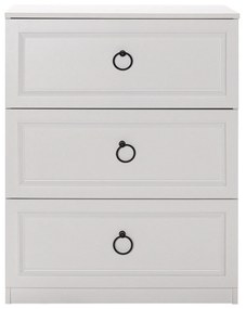 Cômoda "Bianca" Branca Moderna - 72x93x44cm - Amplo Armazenamento