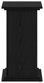 Suporte para Plantas Carvalho Preto 33x33x60 cm Madeira Revestida