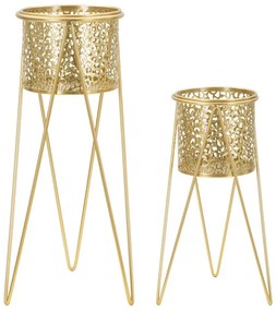 PAR DE VASO P/GLOD CM 21X20X46-18X18X32