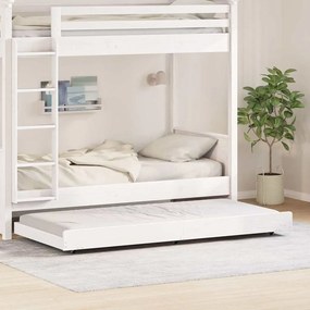 vidaXL Estrutura da Cama Branco 75 x 190 cm Madeira de Pinheiro Sólida