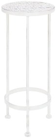 Suporte para plantas 3 pcs estilo vintage metal antigo branco