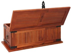 Arca de arrumação 60x25x22 cm madeira de acácia maciça