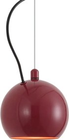 Candeeiro pendente de design vermelho para sistema de calha monofásico - Slimline Sara