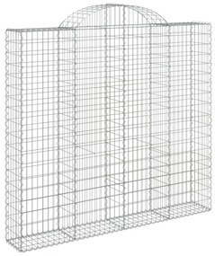 Cestos gabião arqueados 4pcs 200x30x180/200cm ferro galvanizado