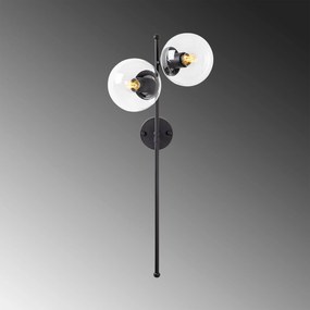 Aplique de Parede Fazli – Preto – 32 x 27 x 72 cm