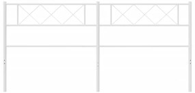Cabeceira de cama 200 cm metal branco