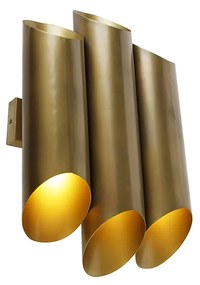 Candeeiro de parede industrial latão 6 luzes - Whistle Industrial