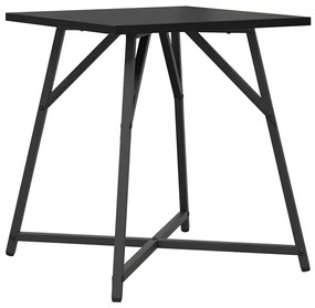 Conjunto de Mesas de Apoio 2 pcs em Madeira de Carvalho Preta e Metal