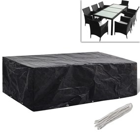 Capa para mobiliário de jardim com 8 ilhós 300x140x90 cm
