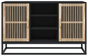 Aparador 105x30x65 cm derivados de madeira preto