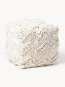 Pouf Akesha with Tufted Zigzag Pattern
