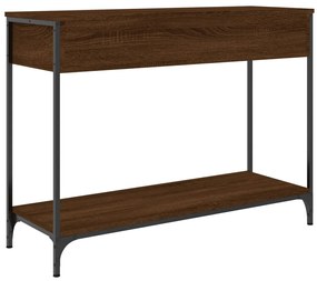 Mesa consola 100x34,5x75 cm derivados madeira carvalho castanho