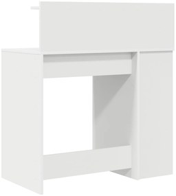 Mesa com Armazenamento Branca 90x48x101.5 cm Madeira Engenheirada