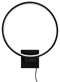 Candeeiro de Parede Halka – Preto – 30 x 36 x 9 cm