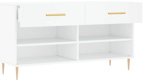 Banco sapateira 102x35x55 cm derivados de madeira branco