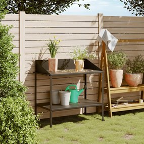 vidaXL Suporte para plantas 100x54,5x100 cm aço galvanizado antracite