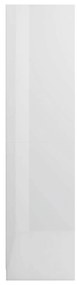 Roupeiro 100x50x200 cm derivados de madeira branco brilhante