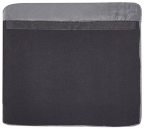 Capa para sofá de 3 lugares de veludo cinzento BERNES Beliani