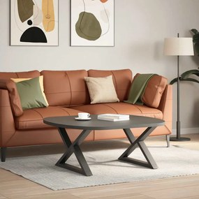 Pés para mesa de centro 2 peças antracite 70x(42-43,3) cm aço