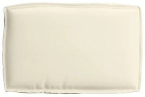 Almofada de Palete para Assento Creme 60x40x8 cm Tecido Oxford