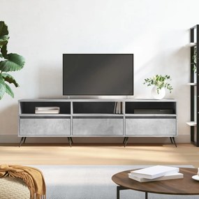 Móvel de TV 150x30x44,5 cm derivados de madeira cinza cimento