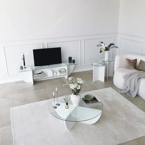 TV Stand Lily – Branco – 158 cm x 40 cm x 35 cm