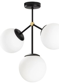 Candeeiro de Teto Damar – Preto e Branco – 43 x 15 cm
