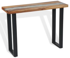 Mesa consola em teca 100x35x75 cm