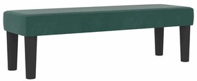 Cama Box Spring com Colchão &amp; Banco Verde Escuro 140x200 cm Veludo