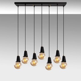 Candeeiro de Teto Fes – Preto – 80 x 24 cm