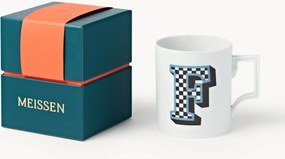 Westwing x MEISSEN, Caneca artesanal com motivo decorativo Initials