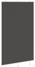 Preto Plissada Cega 120x200 cm Largura Tecido 119,4cm Poliéster