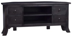 vidaXL Móvel de TV 100x40x45 cm mogno maciço castanho café preto-claro